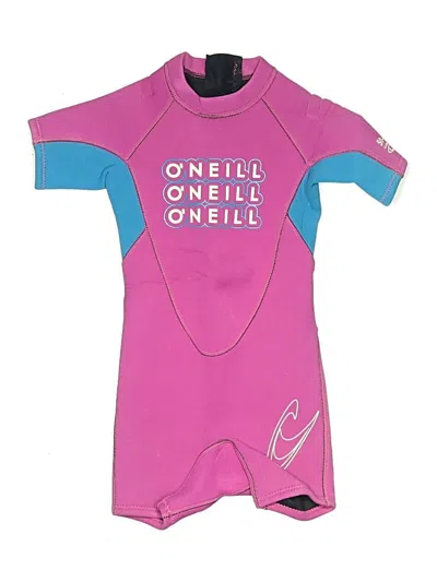 Pre-owned O'neill Kids' Wetsuit In Pink