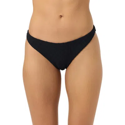 O'neill Willow Weave Flamenco Bikini Bottoms In Black