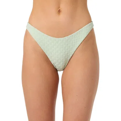 O'neill Willow Weave Flamenco Bikini Bottoms In Green