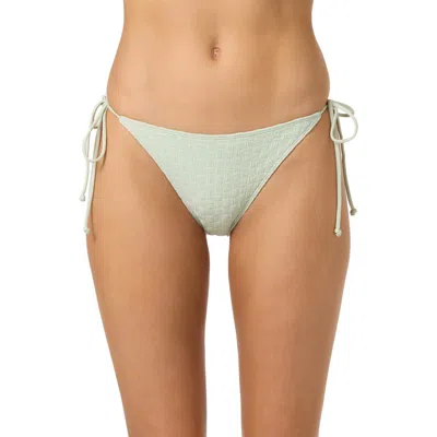 O'neill Willow Weave Maracas Side Tie Bikini Bottoms In Green