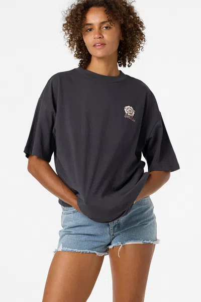O'neill Women's Adorned Oversized T-shirt In Black