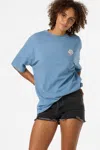 O'neill Adorned Graphic Oversized T-shirt In Blue