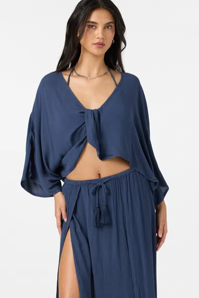 O'neill Women's Anna Reversible Cover-up Top In Blue