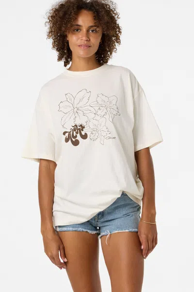 O'neill Women's Ariah Hawaii Oversized T-shirt In White