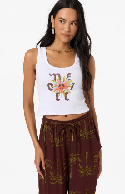 O'neill Women's Asterisk Scoopneck Tank Top In White
