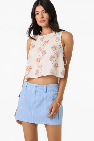 O'neill Women's Athena Ivy Floral Top In White