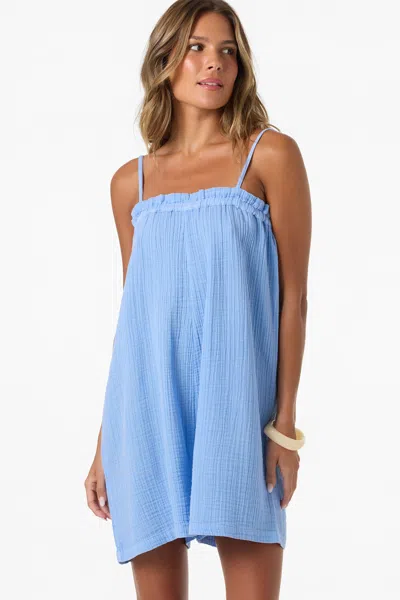 O'neill Audrey Gauze Romper In Blue