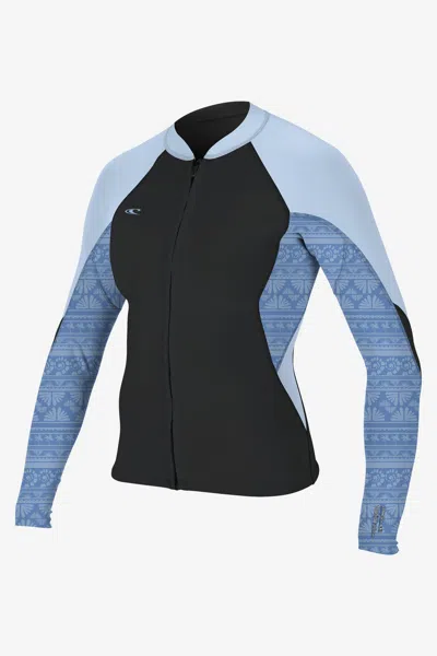 O'neill Women's Bahia 1/0.5mm Front Zip Jacket In Blue