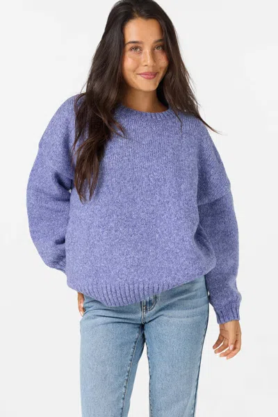 O'neill Women's Bayou Heather Long Sleeve Sweater In Blue