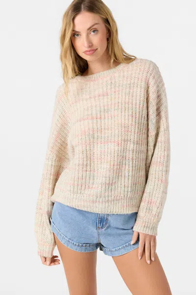 O'neill Bayou Stripe Crewneck Sweater In Neutral
