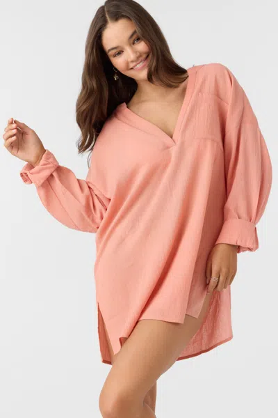 O'neill Women's Belizin Cover-up Dress In Pink