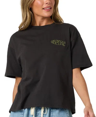 O'NEILL WOMEN'S BOARD CREWNECK EMBROIDERED EASY T-SHIRT