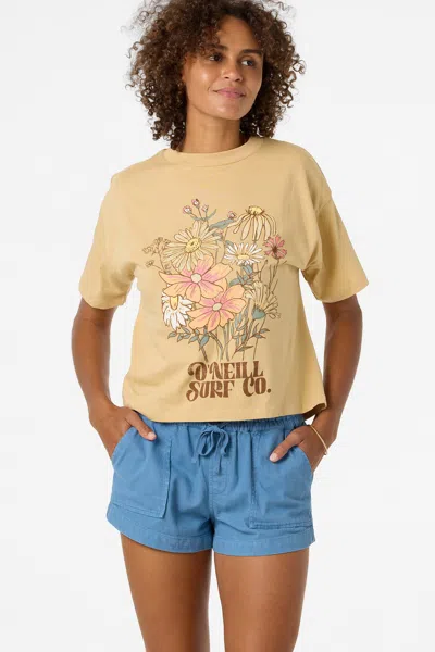 O'neill Women's Bouquet Easy T-shirt In Neutral