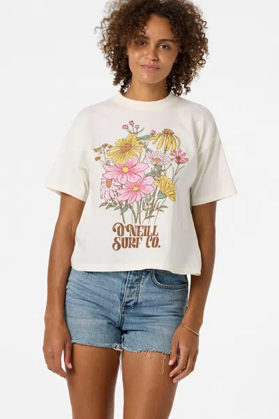 O'neill Women's Bouquet Easy T-shirt In White