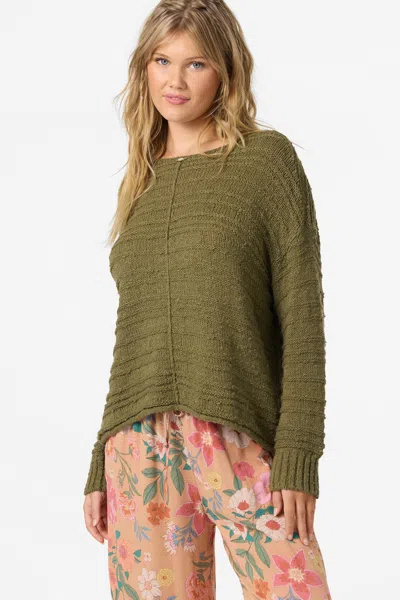 O'neill Women's Brayton Long Sleeve Sweater In Green