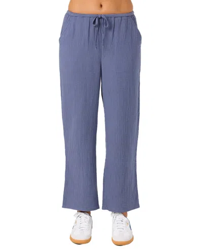 O'neill Women's Brenda Pull-on Wide-leg Pants In Nightshadow Blue