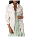 O'neill Women's Brooks Long Sleeve Flannel Shirt In White