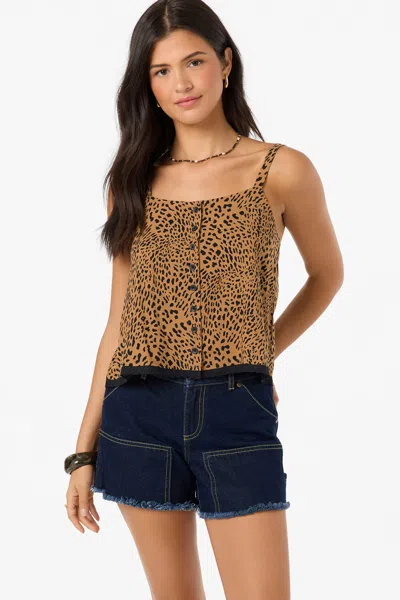O'neill Women's Brynn Animal Tank Top In Woodshack