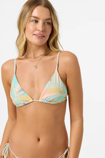 O'neill Women's Butterfly Geo Cayo Triangle Bikini Top, Size Xl, Elastane/polyamide, Best Women's Swimwear,  In Multi