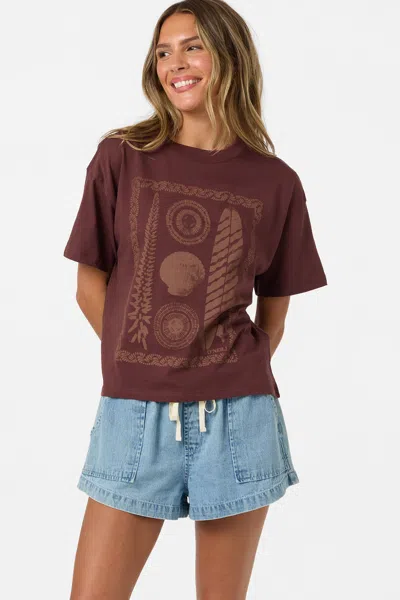 O'neill Women's Calico Easy T-shirt In Brown