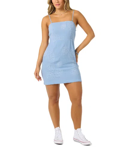 O'neill Cassie Monstera Minidress In Blue