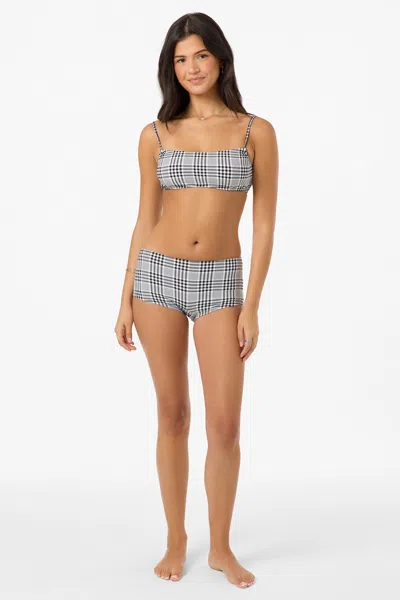 O'neill Women's Catamaran Plaid Surfs Up Shorts In Black