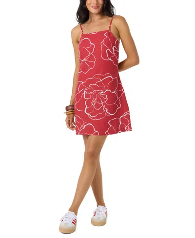 O'neill Women's Cecilia Square Neck Floral Dress In Red