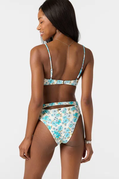 O'neill Women's Coastal Floral Maxwell Cheeky Bottoms In Blue