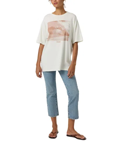 O'neill Women's Cotton Oversized T-shirt In White