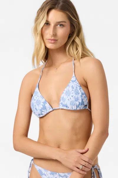 O'neill Women's Daisies Venice Triangle Bikini Top In Multi