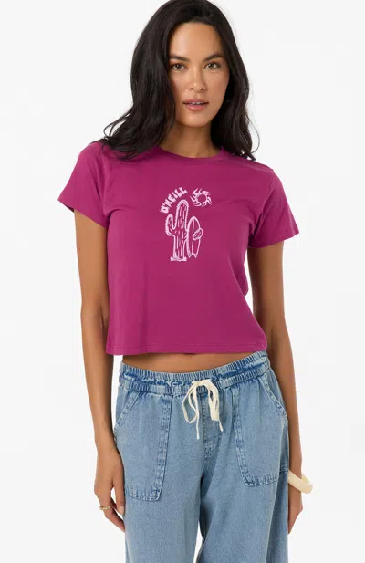 O'neill Women's Desert Sun Fitted T-shirt In Purple