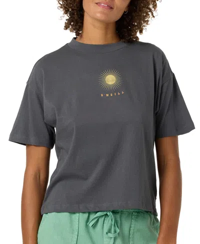 O'neill Women's Easy Cotton Jersey Top In Gray