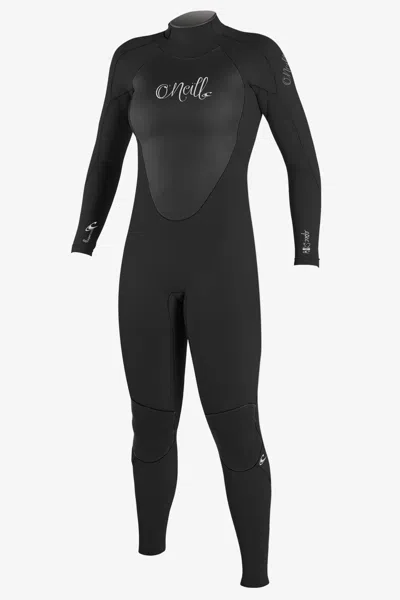 O'neill Women's Epic 3/2mm Back Zip Full Wetsuit In Black