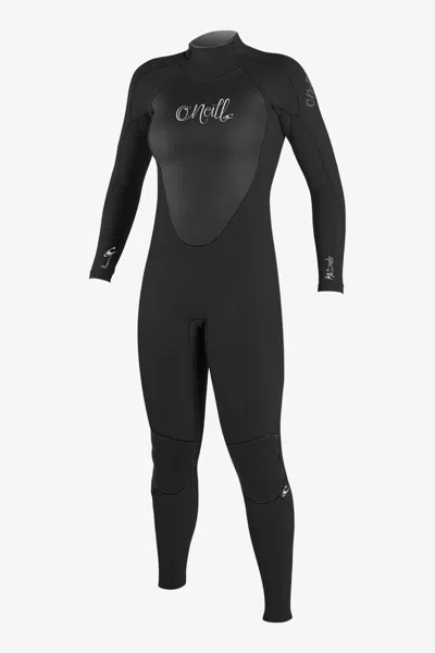 O'neill Women's Epic 4/3mm Back Zip Full Wetsuit In Black