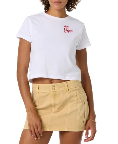 O'neill Women's Fitted Cotton Jersey Top In White