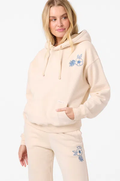 O'neill Women's Flora Drift Hoodie Pullover Fleece Jacket In Neutral