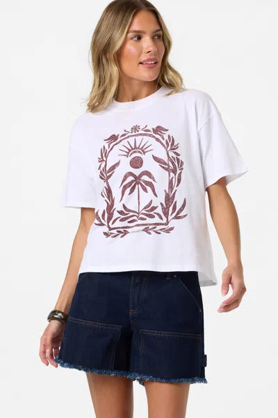 O'neill Women's Framed Flora Easy T-shirt In White