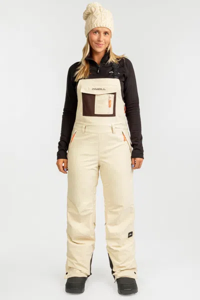 O'neill Women's Fwc Peak Bib Snow Pants In White