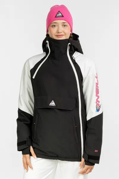 O'neill Women's Fwc Play Asymmetric Snow Jacket In Black