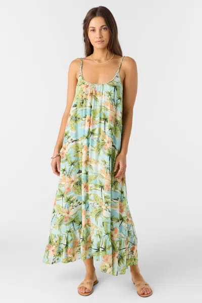 O'neill Gabriela Beach Print Maxi Sundress In Multi