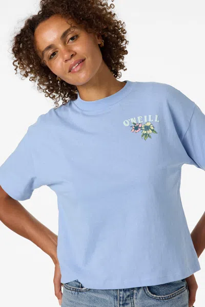 O'neill Women's Gardenwalk Easy T-shirt In Blue
