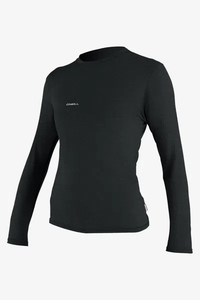 O'neill Women's Hybrid Long Sleeves Sun Shirt In Black
