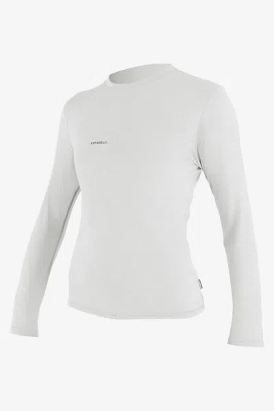O'neill Women's Hybrid Long Sleeves Sun Shirt In White