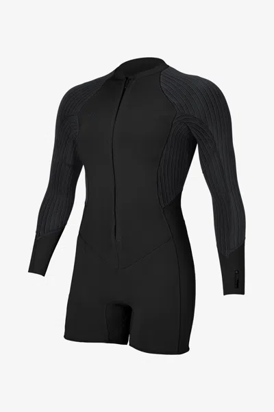 O'neill Women's Hyperfreak 2mm Front Zip Long Sleeves Surfsuit In Black