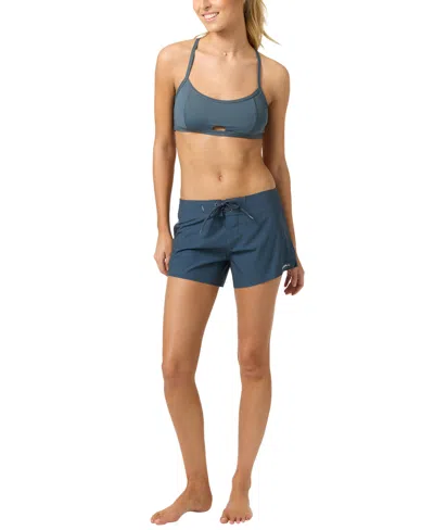 O'neill Women's Hyperfreak Tech Stoke Side Slits Board Coverup Shorts In Blue