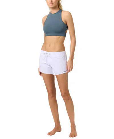 O'neill Women's Hyperfreak Tech Stoke Side Slits Board Coverup Shorts In Blue