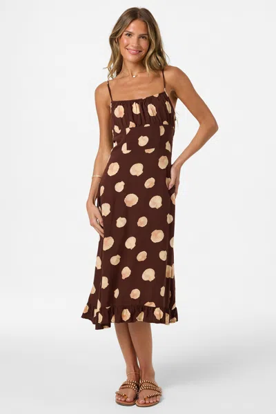 O'neill Women's Jorgie Camila Shell Midi Dress In Brown