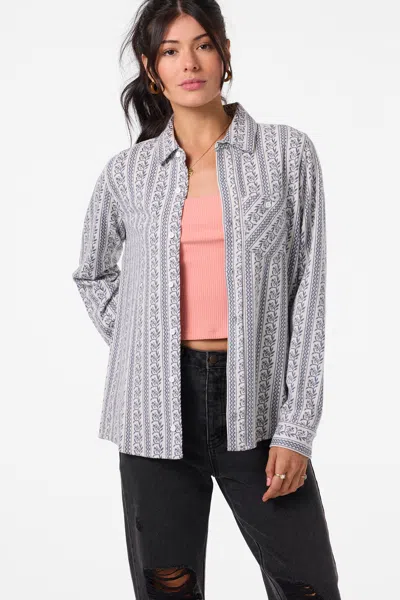 O'neill Women's Jorgina Long Sleeve Top In Gray