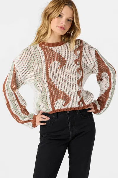 O'neill Women's Josephine Long Sleeve Sweater In Multi