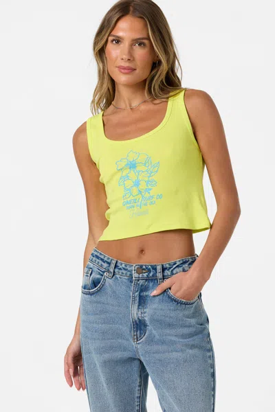 O'neill Women's Keep On Ridin' Scoopneck Tank Top In Green